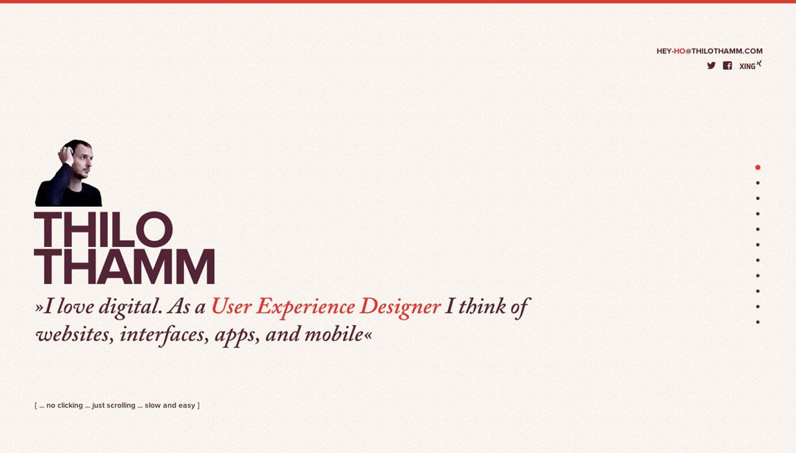 Thilo Thamm Website Screenshot