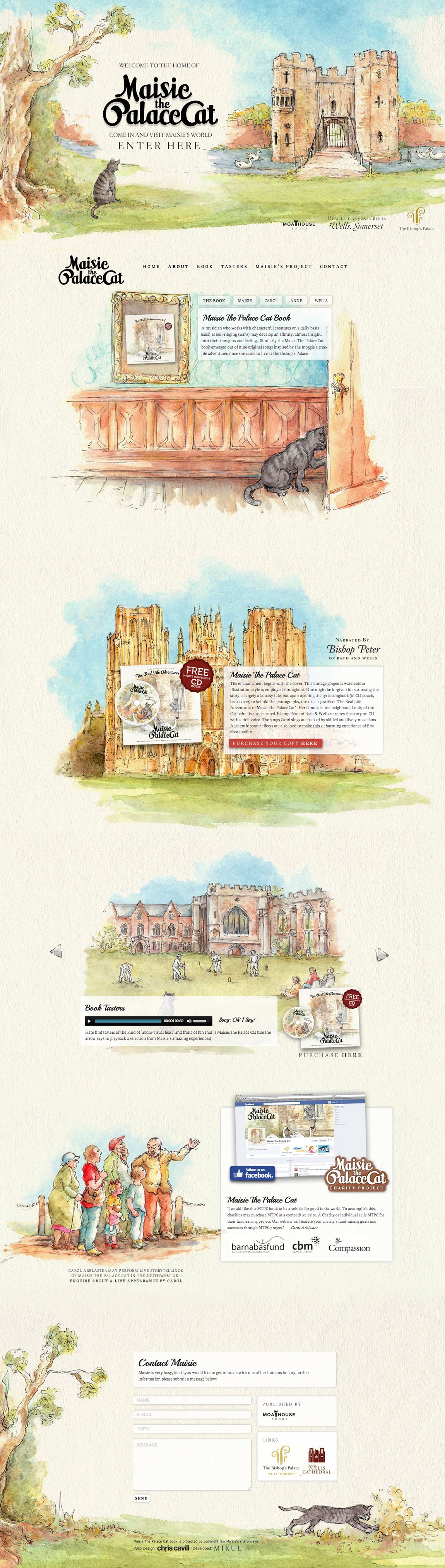 Maisie The Palace Cat Website Screenshot