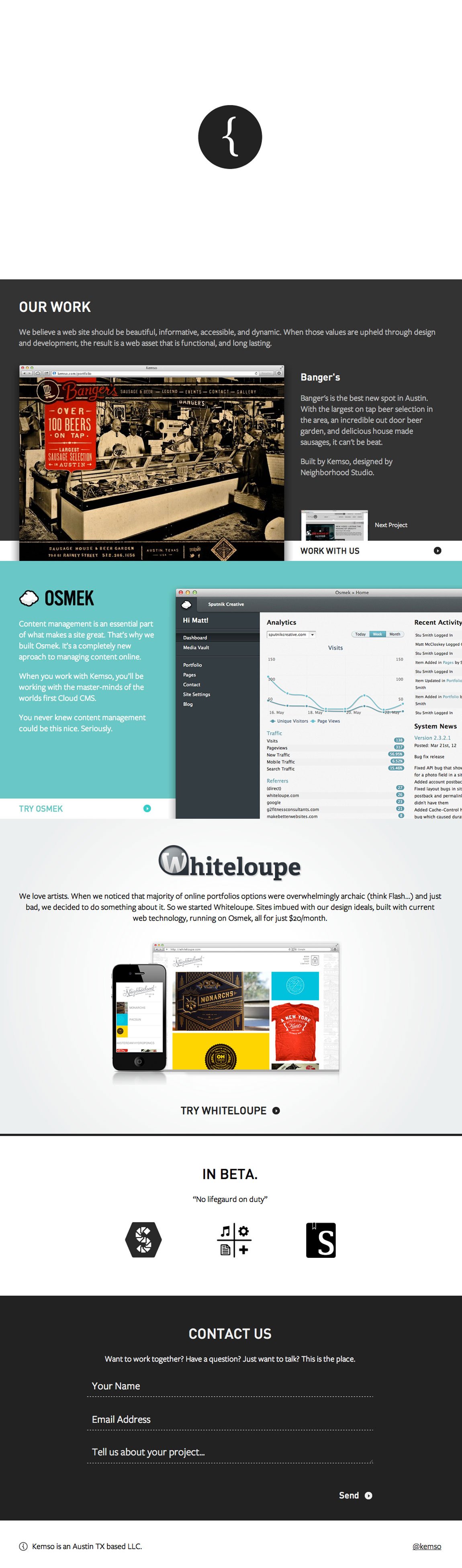 Kemso Design Website Screenshot
