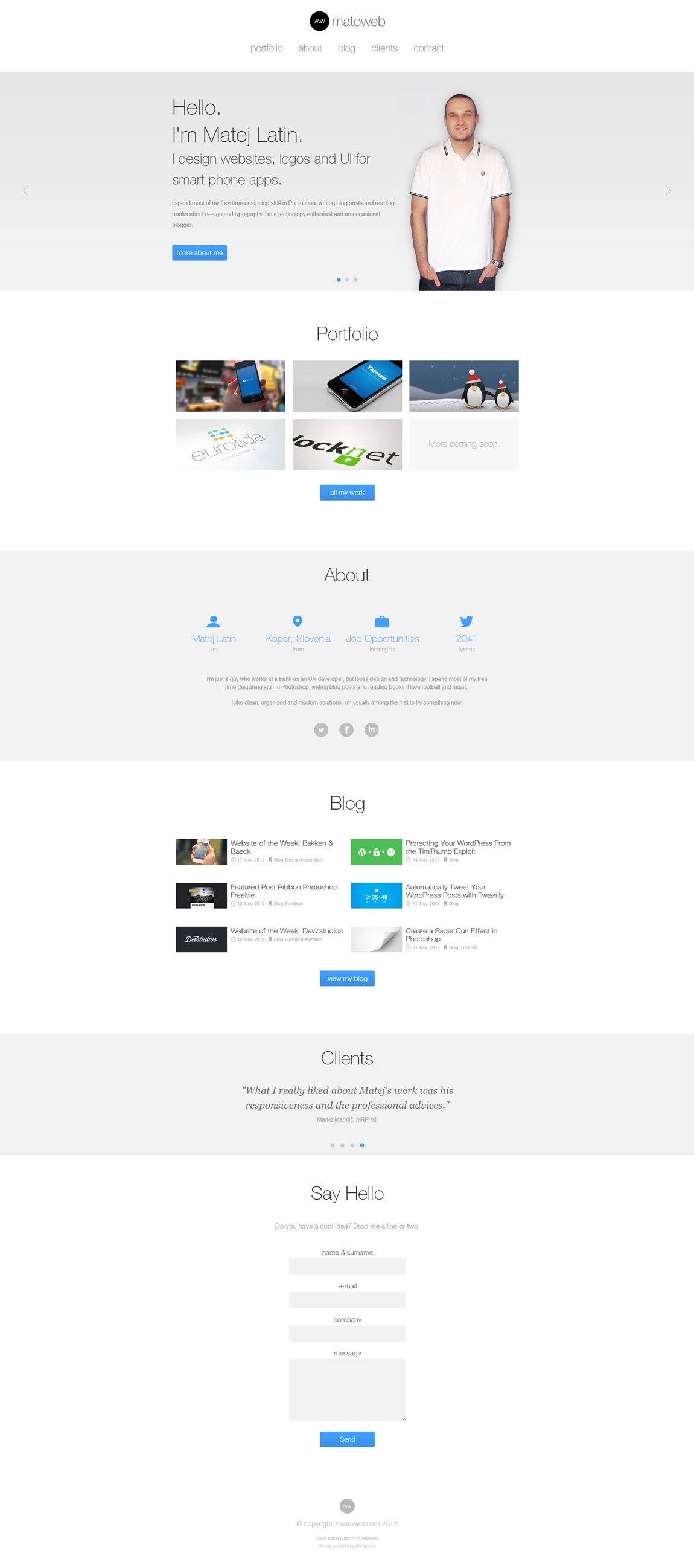 Matoweb Website Screenshot