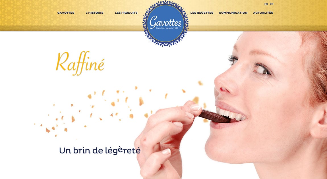 Gavottes Website Screenshot