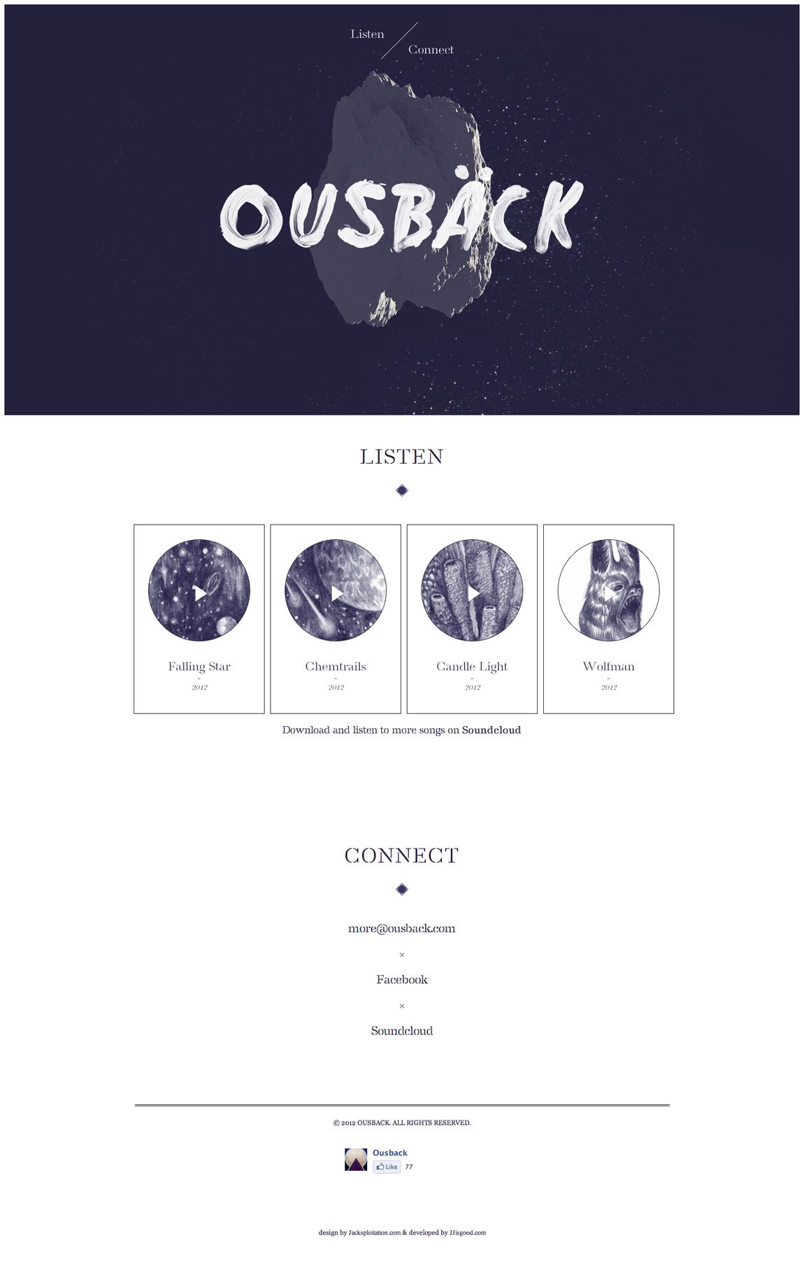 Ousback Website Screenshot