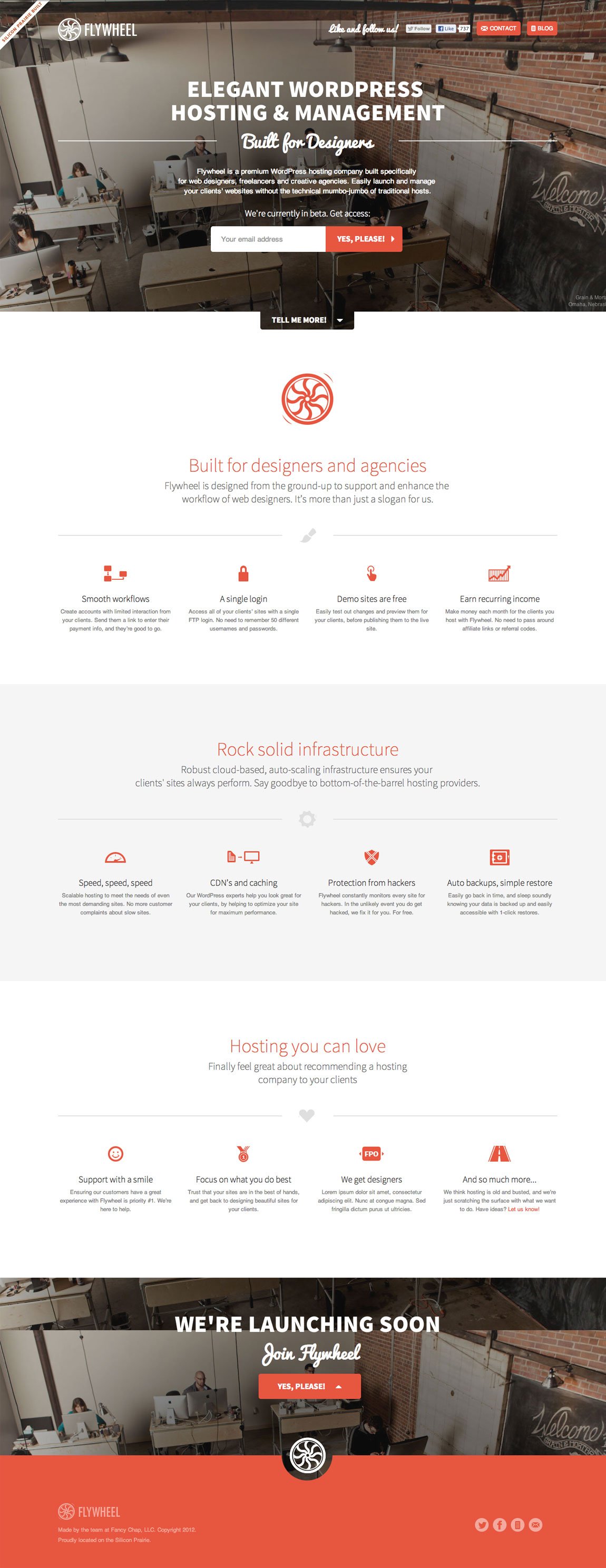 Flywheel Website Screenshot