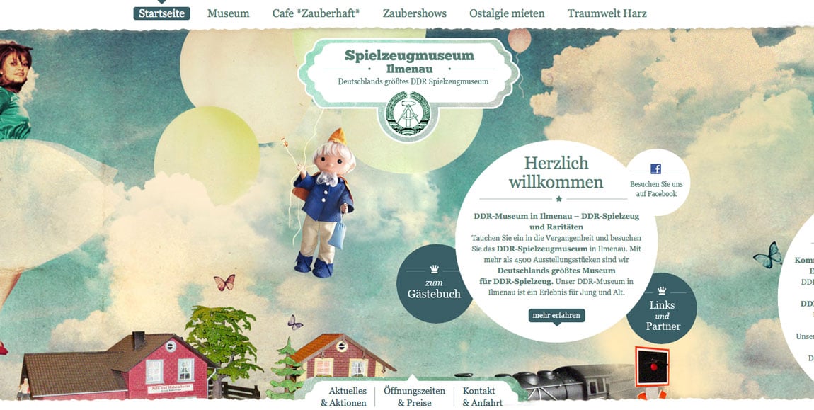 Spielzeugmuseum Website Screenshot
