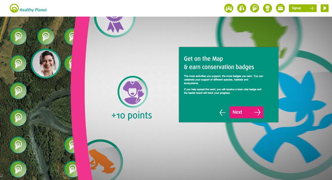 The Conservation Community Website Screenshot