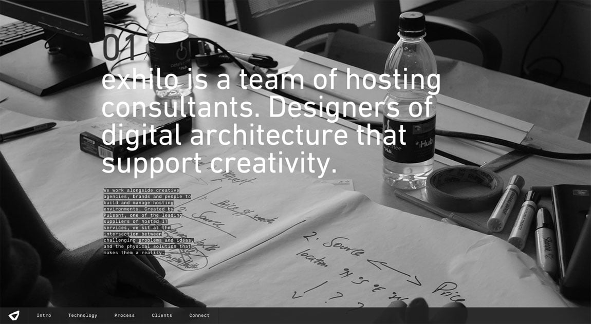 Exhilo Website Screenshot