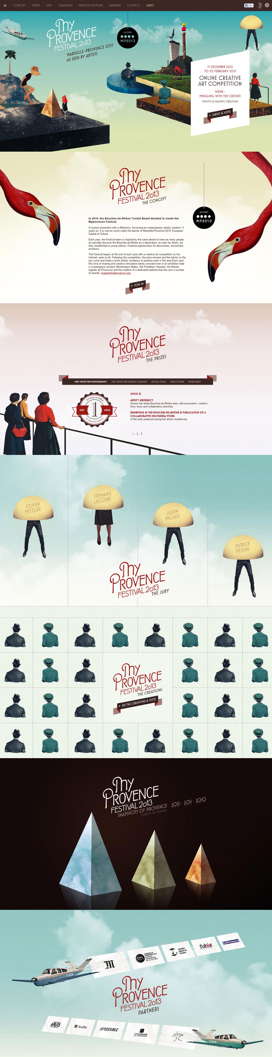 My Provence Festival 2013 Website Screenshot