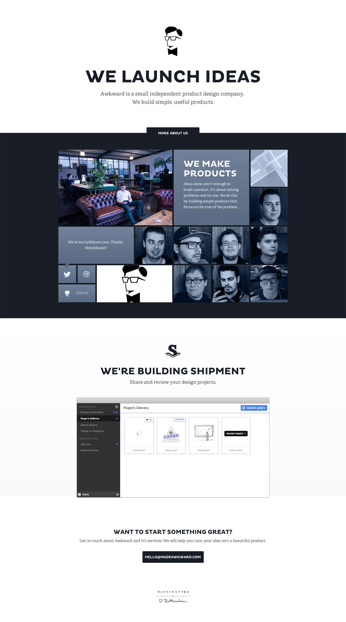 Awkward Website Screenshot