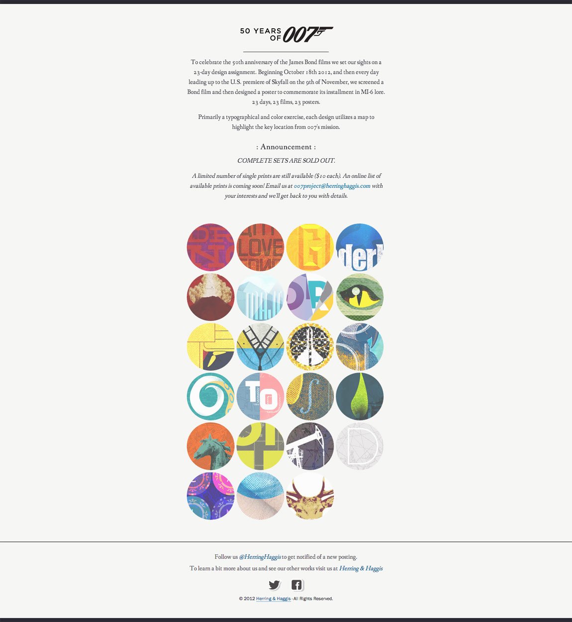 50 Years Of Bond Website Screenshot