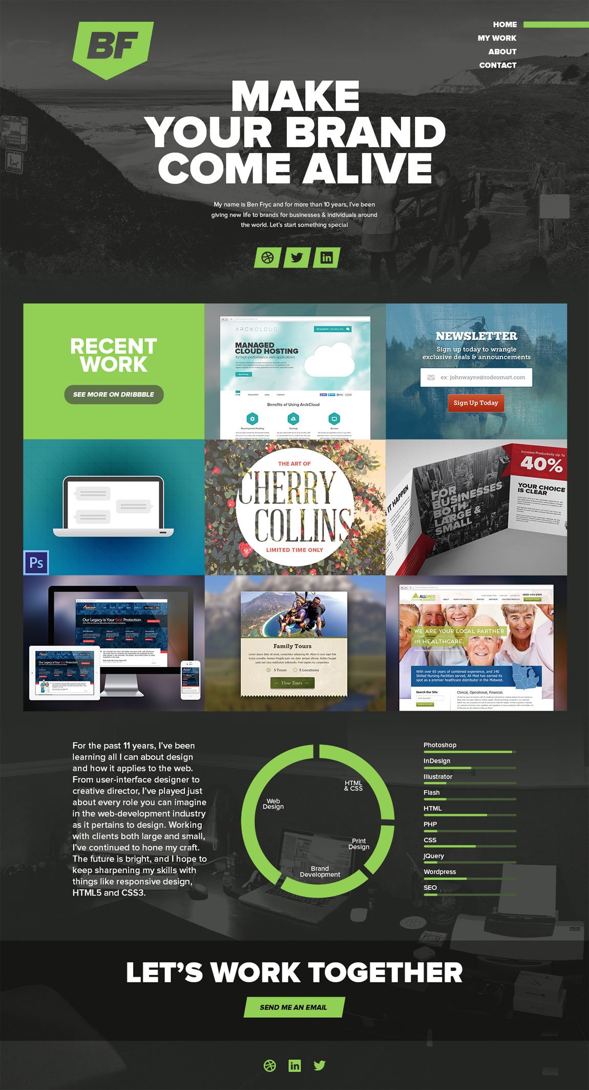 Ben Fryc – It’s Pronounced Frits Website Screenshot