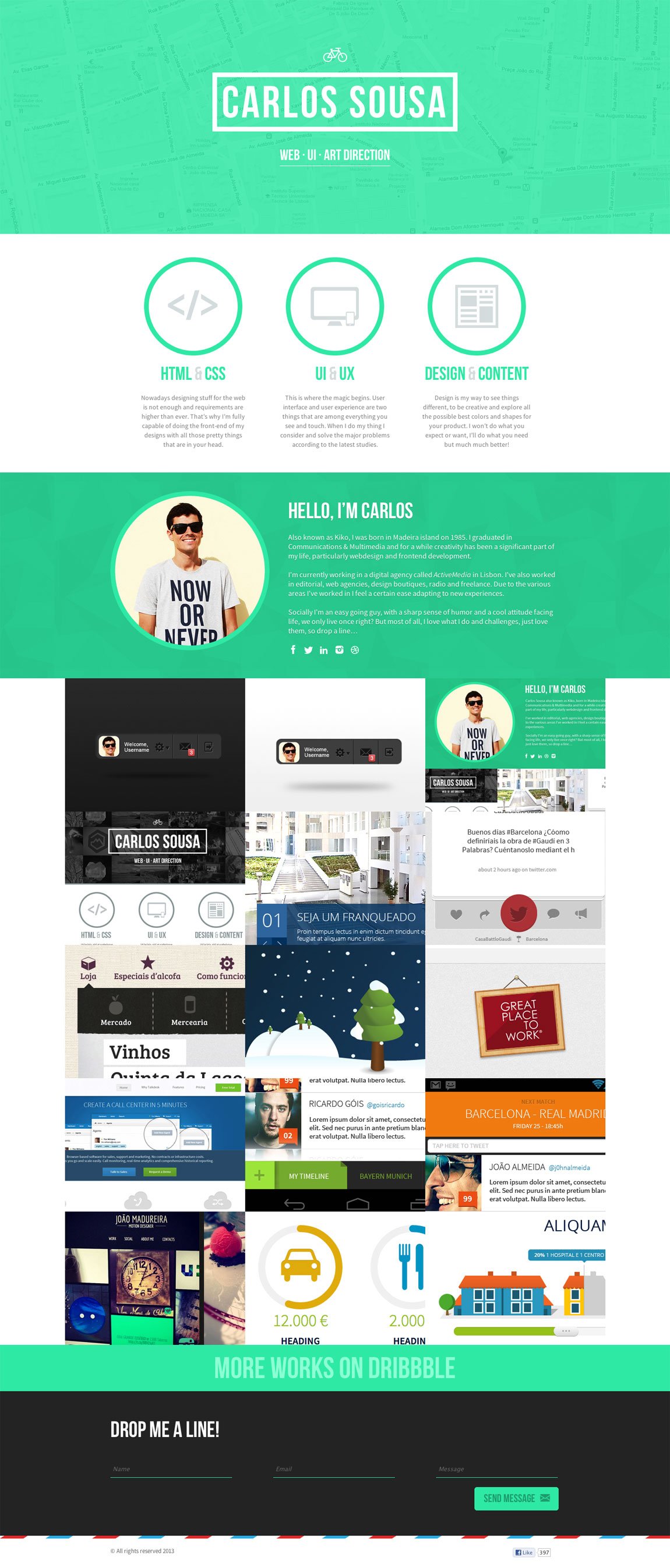 Carlos Sousa Portfolio Website Screenshot