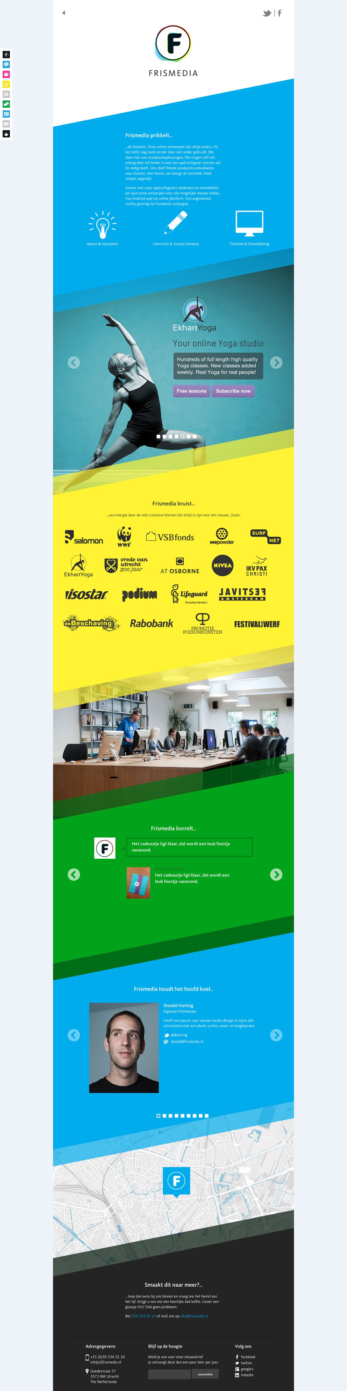 Frismedia Website Screenshot