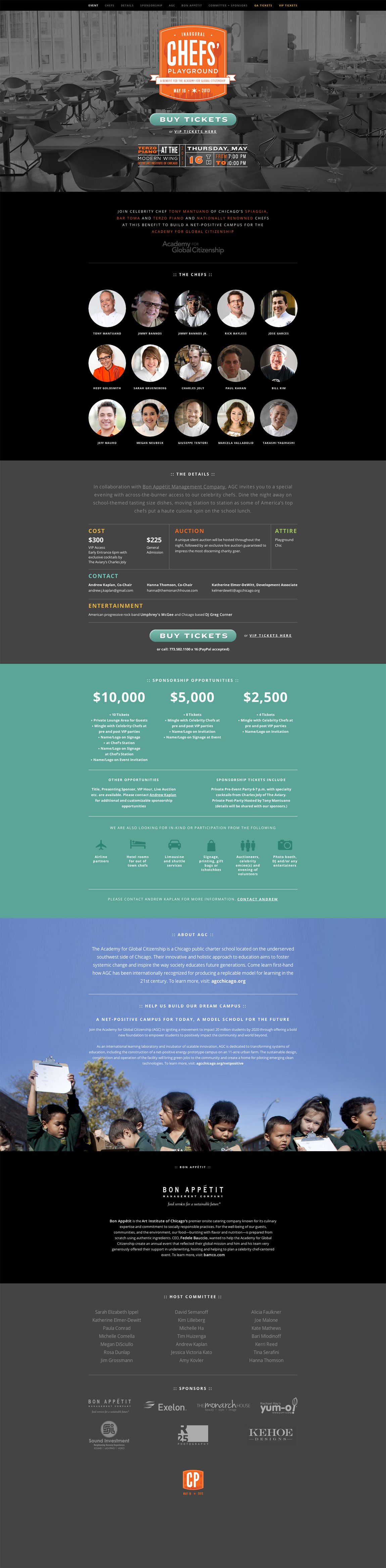 Chef’s Playground Website Screenshot