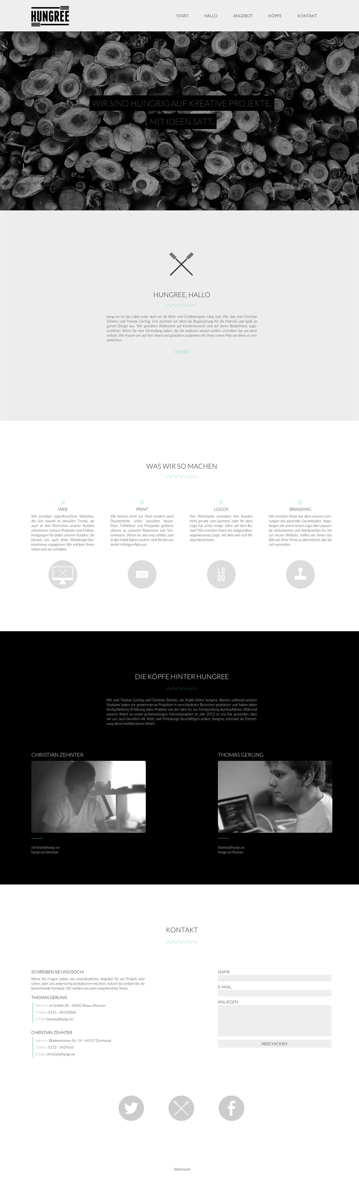 hungree Website Screenshot