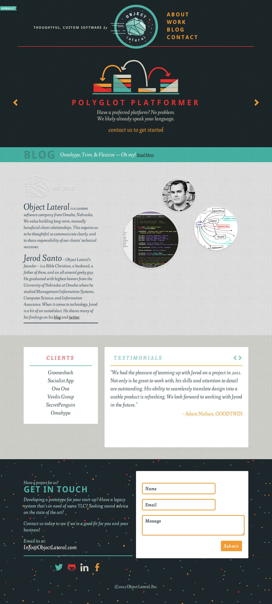 Object Lateral Website Screenshot
