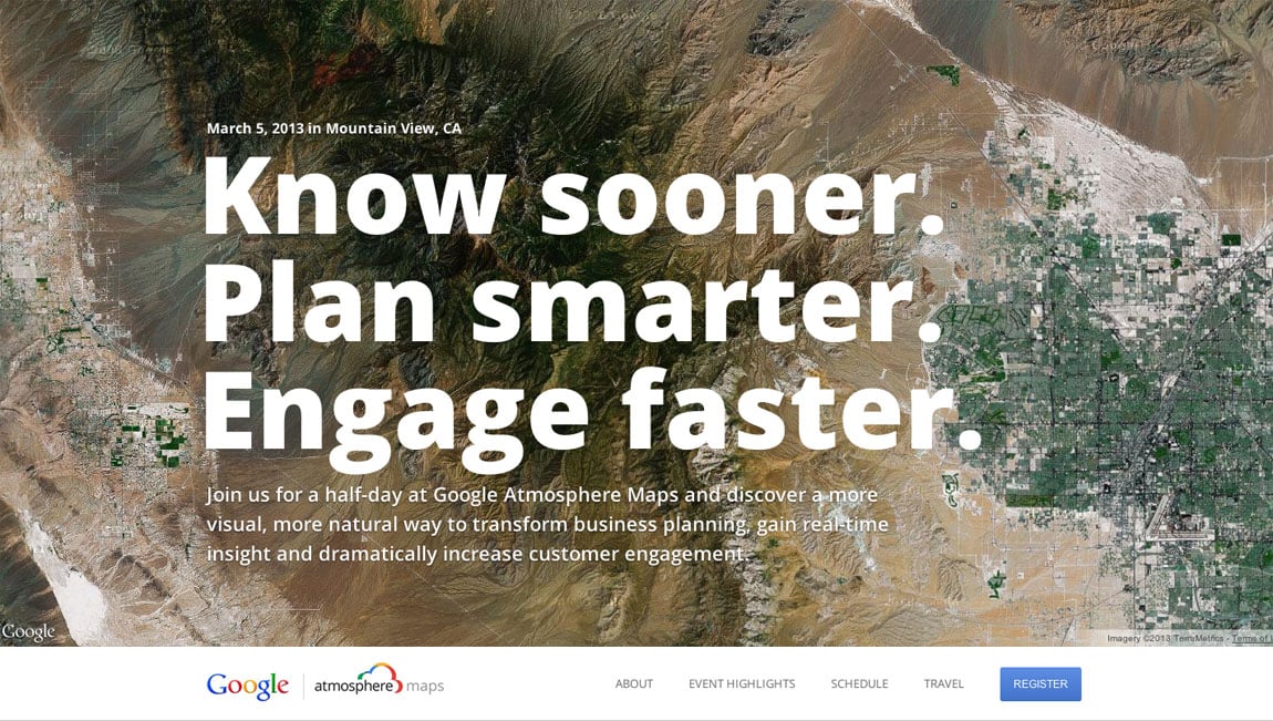 Atmosphere Maps Website Screenshot