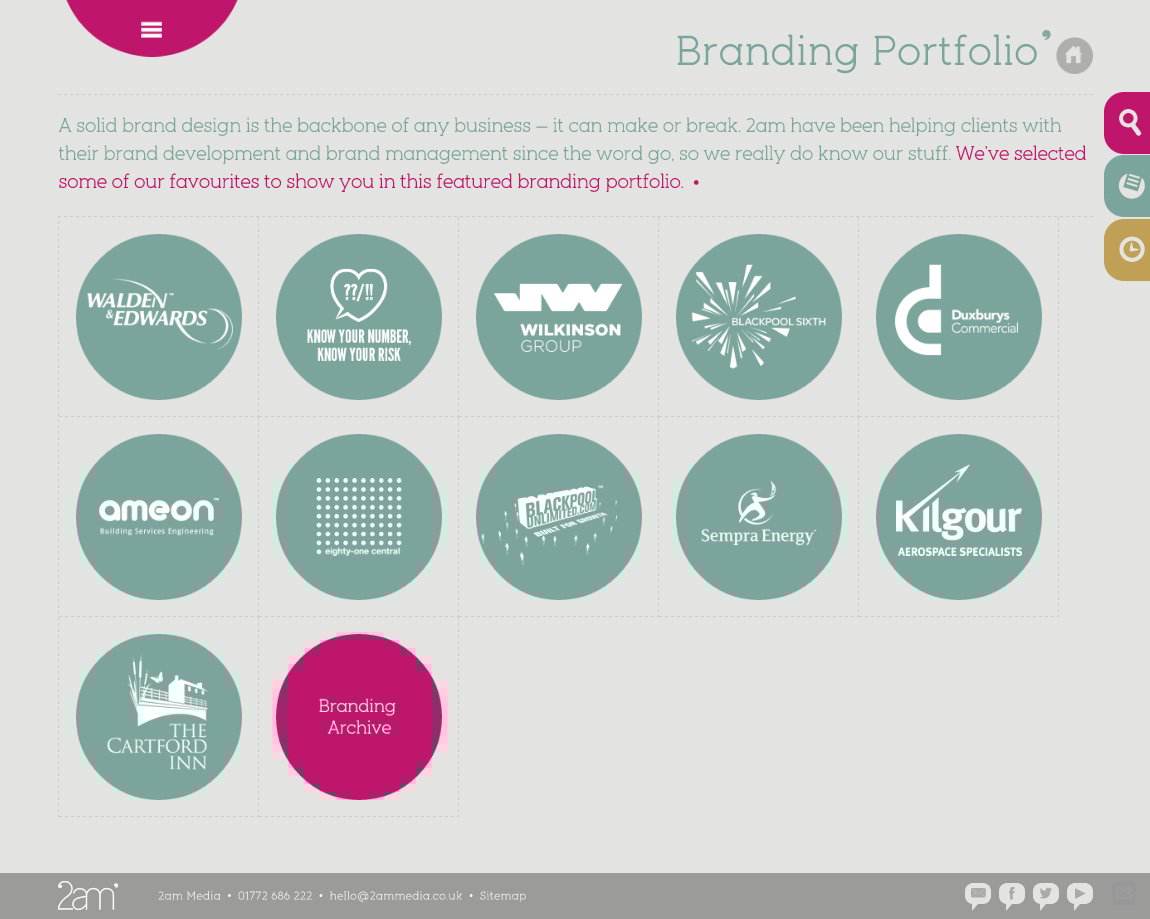 2am Media Website Screenshot