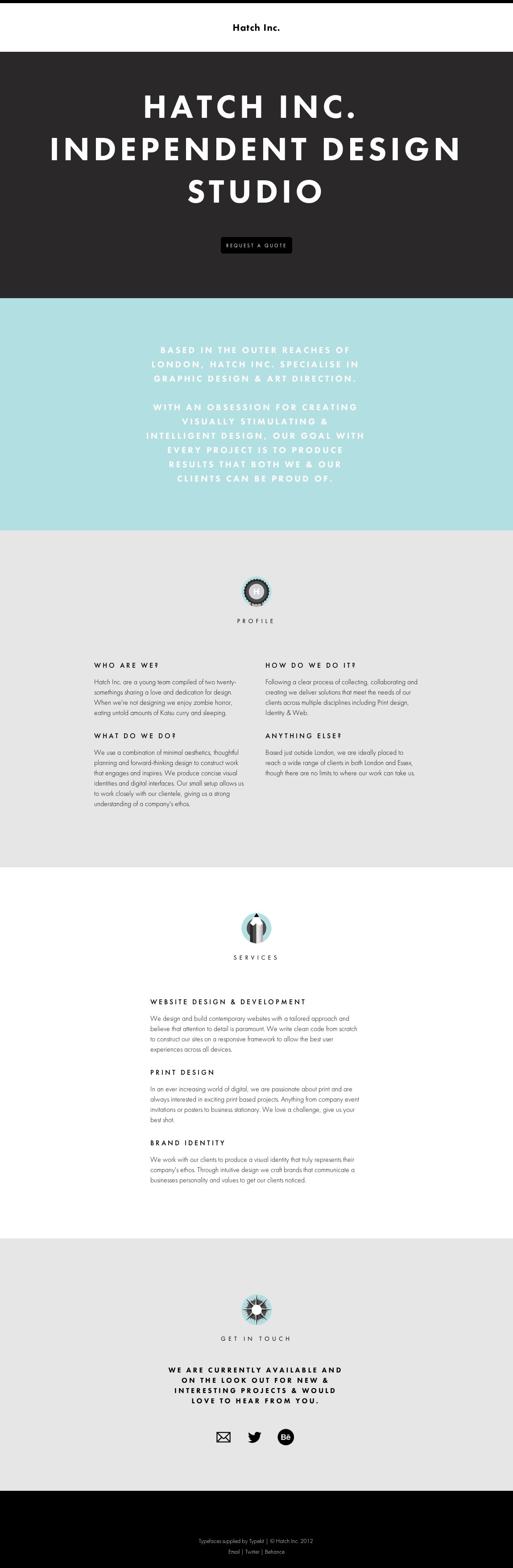 Hatch Inc. Website Screenshot