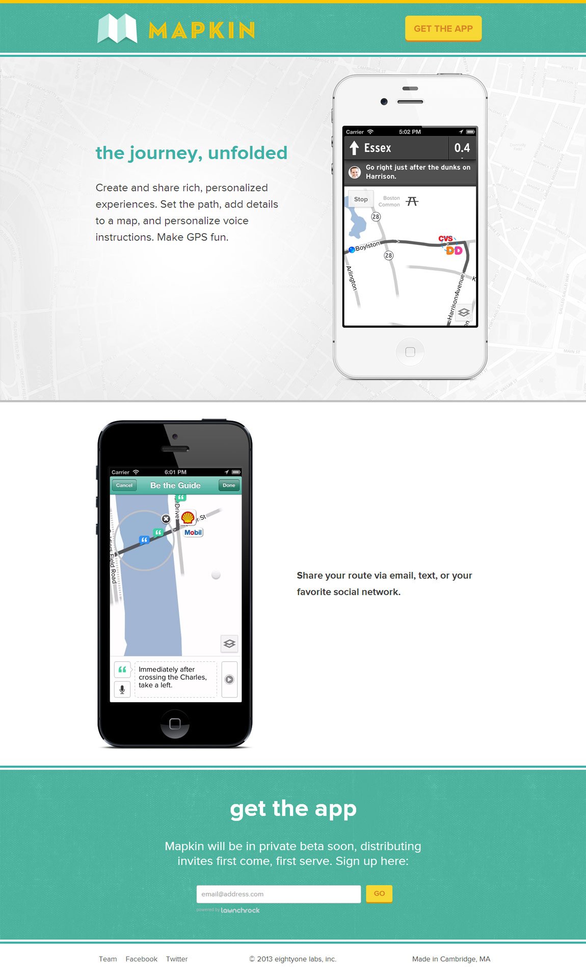 Mapkin Website Screenshot