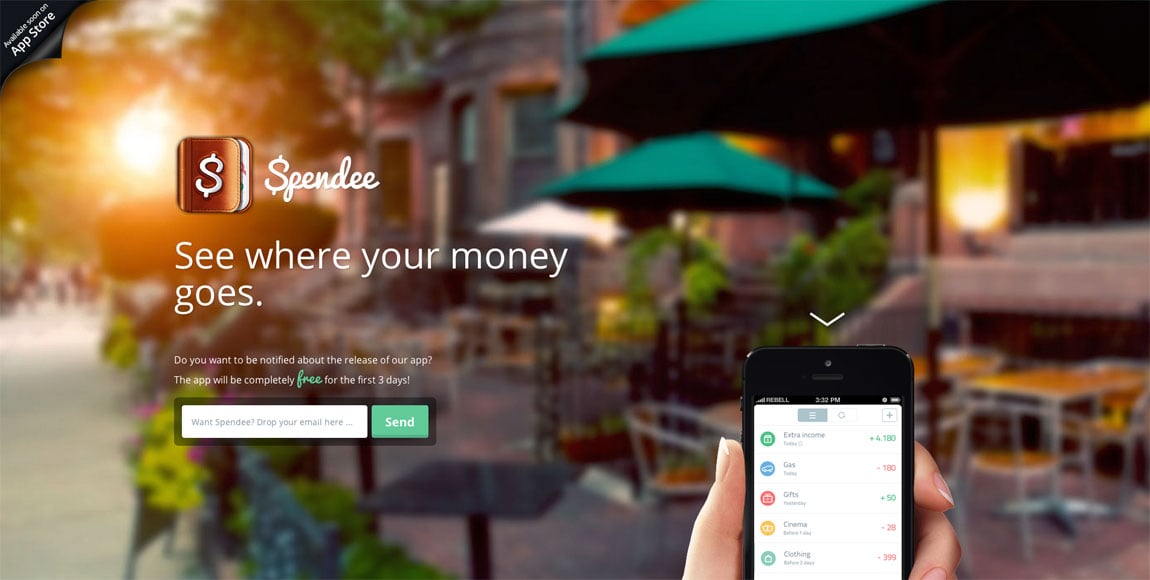 Spendee Website Screenshot