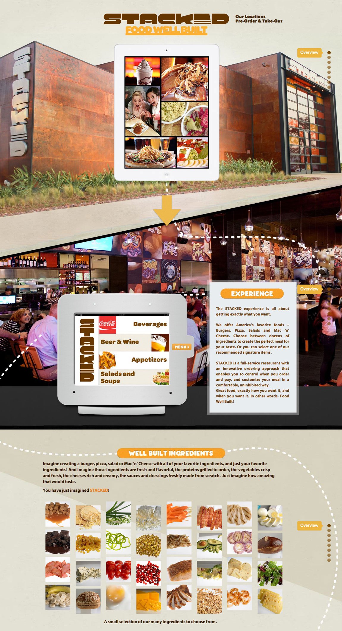 Stacked Restaurants Website Screenshot