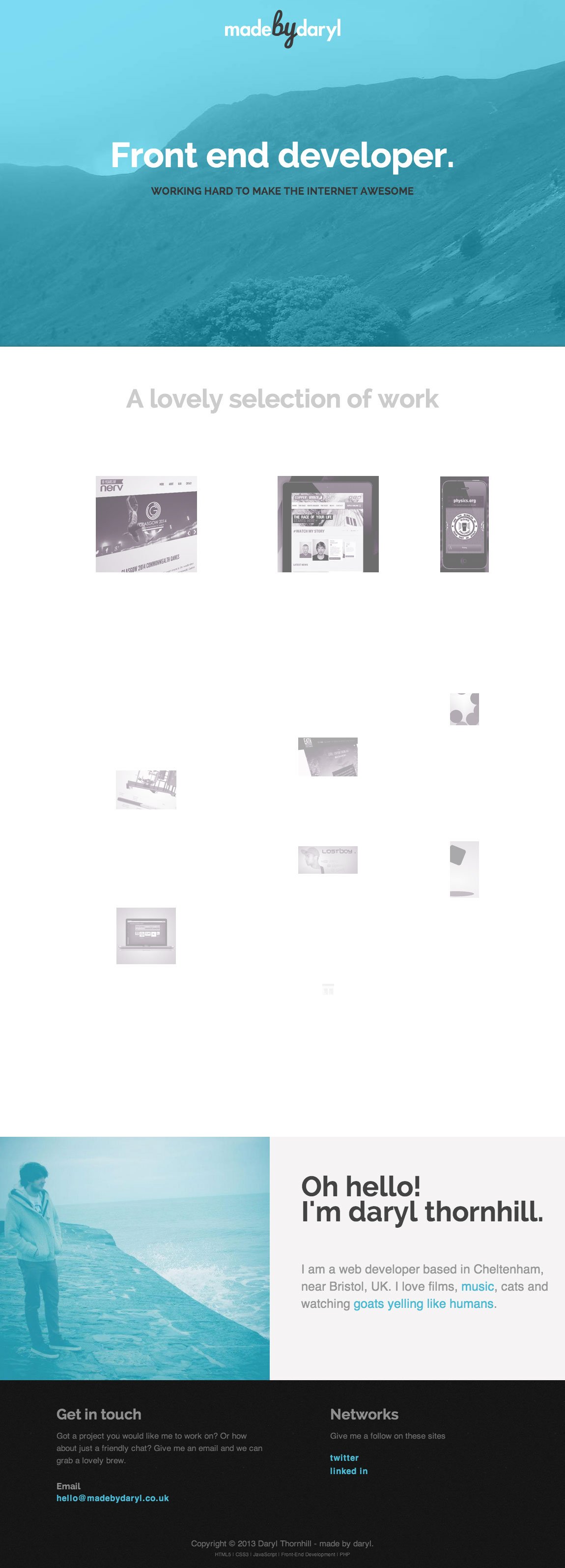 Made by Daryl Website Screenshot