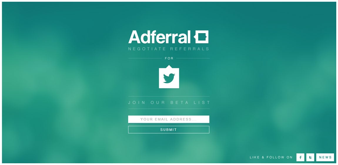 Adferral | Negotiate referrals Website Screenshot