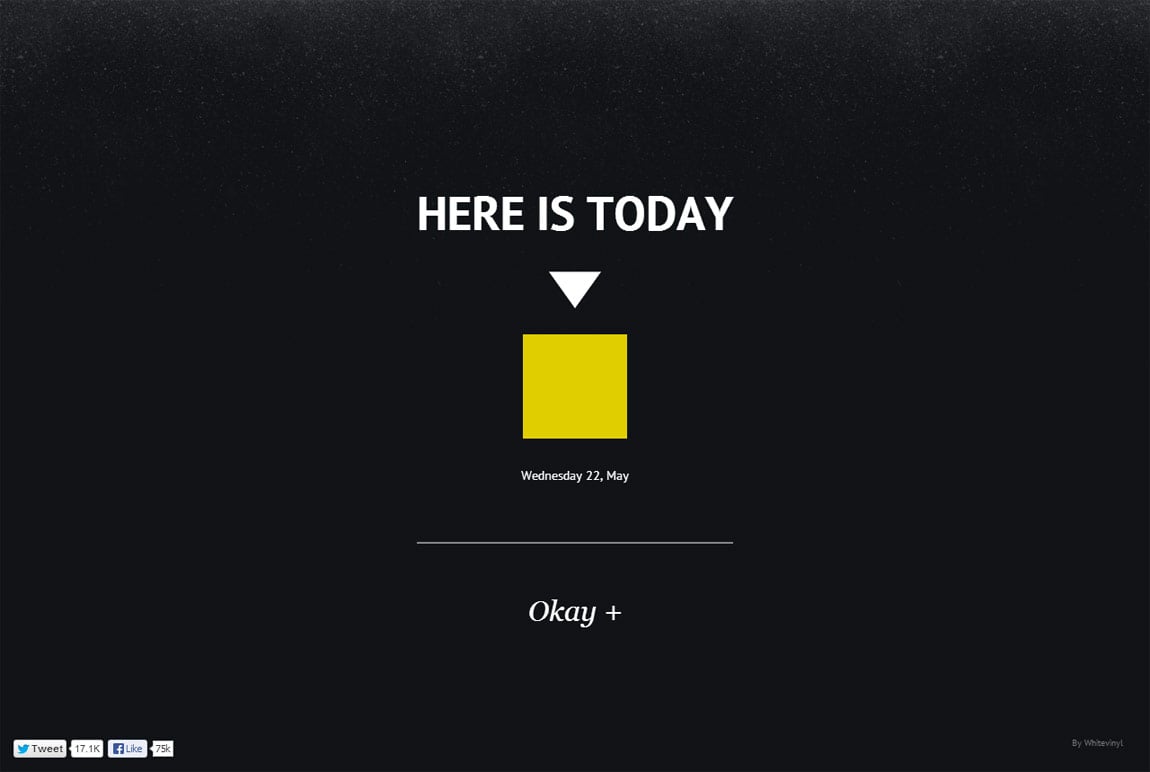 Here Is Today Website Screenshot