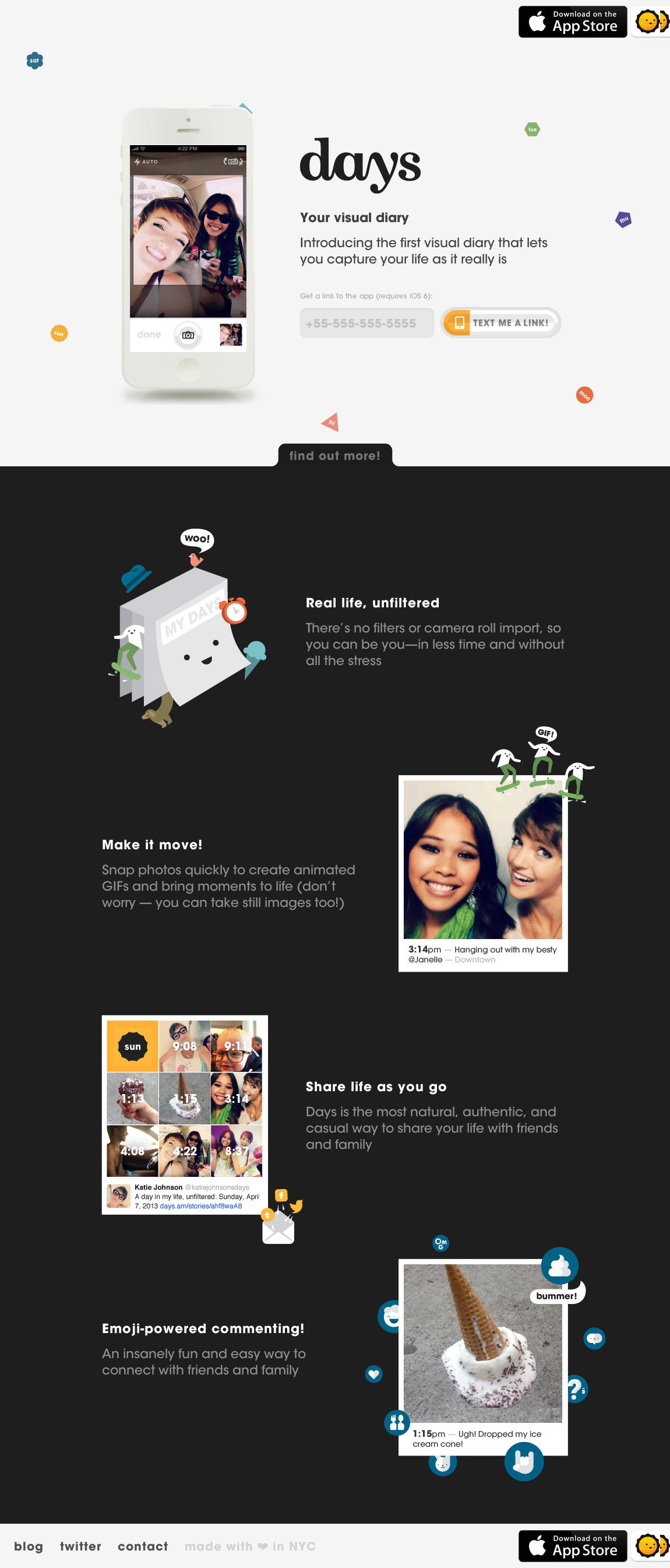 Days Website Screenshot