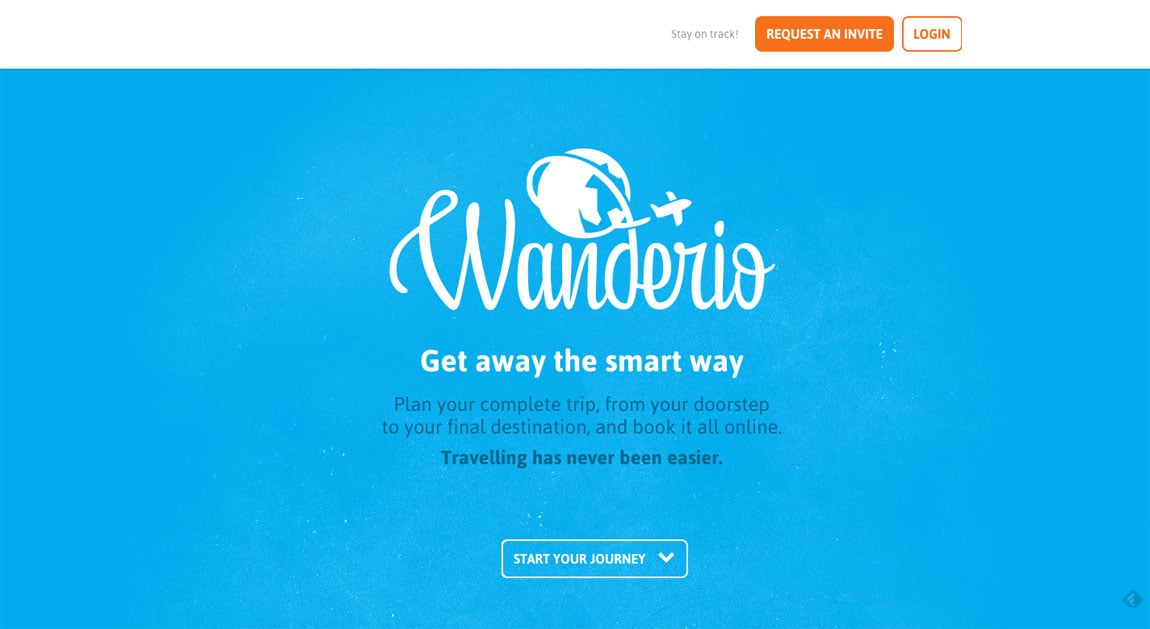 Wanderio Website Screenshot