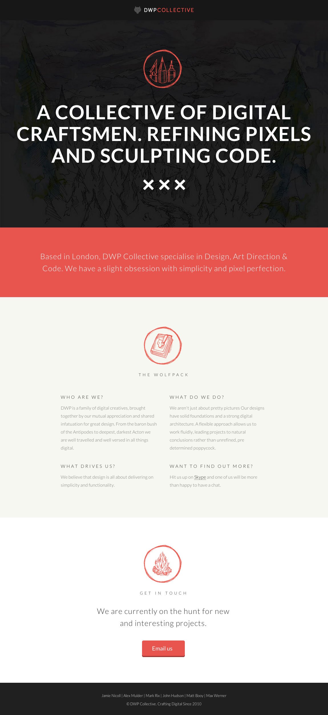 DWP Collective Website Screenshot