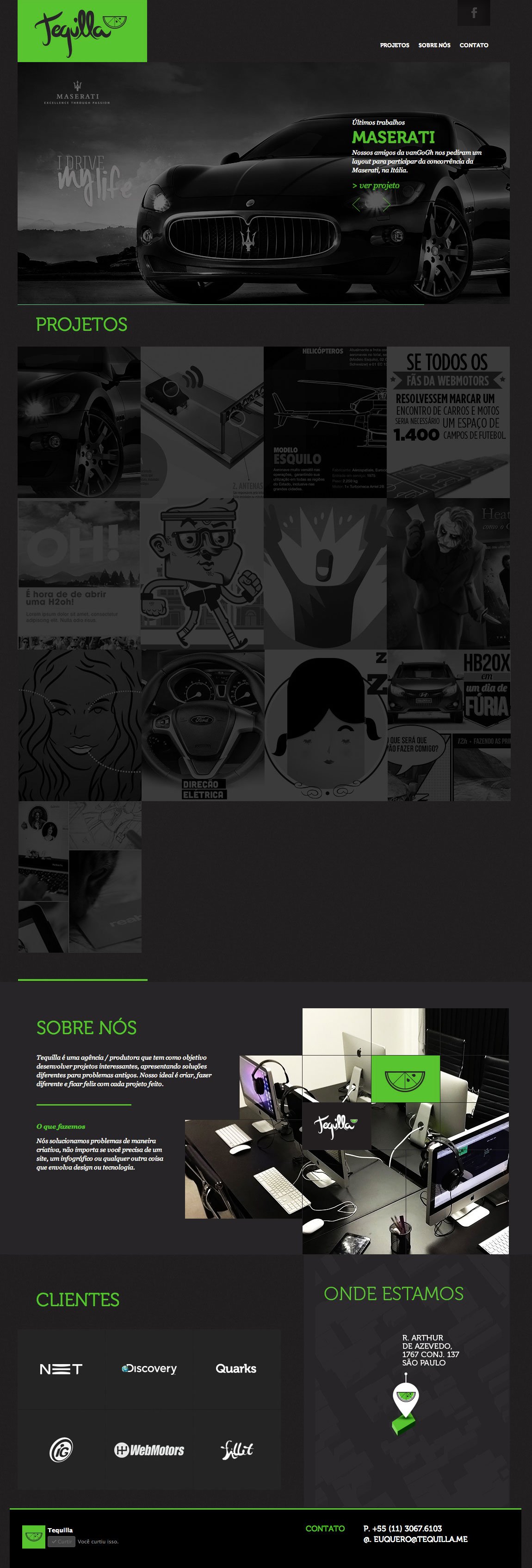 Tequilla Website Screenshot