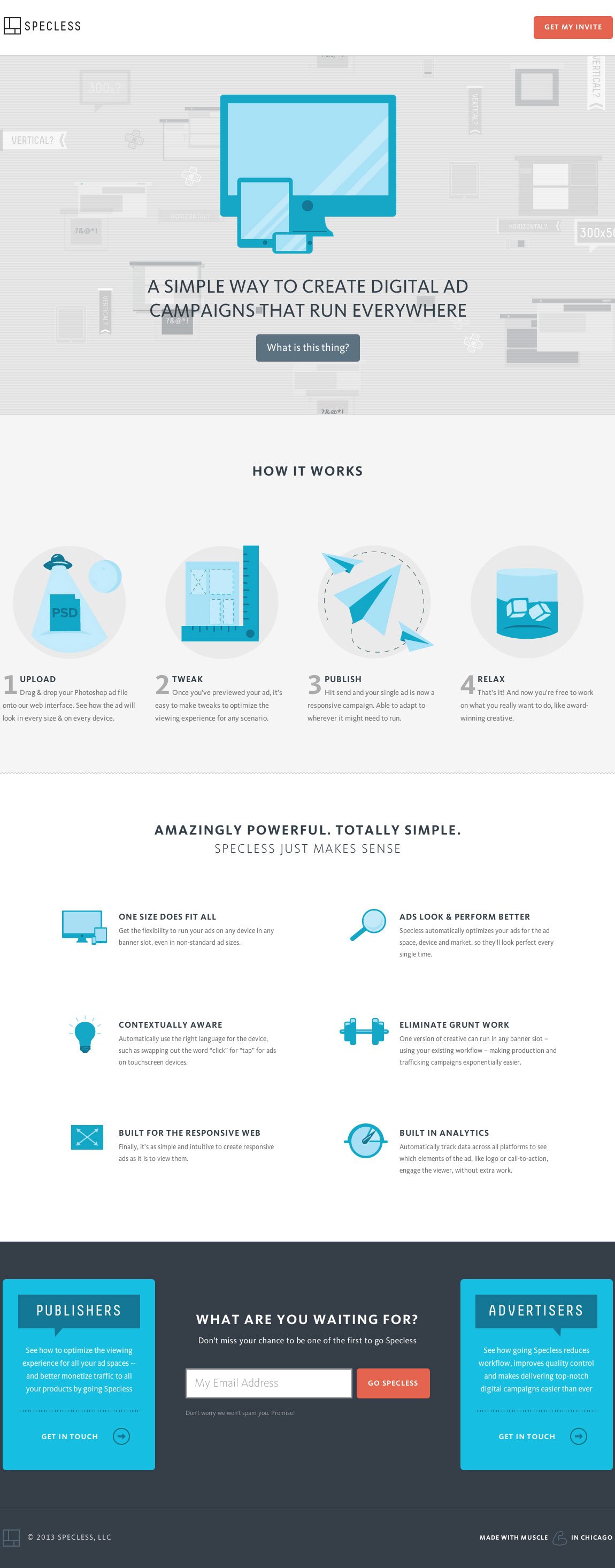 Specless Website Screenshot