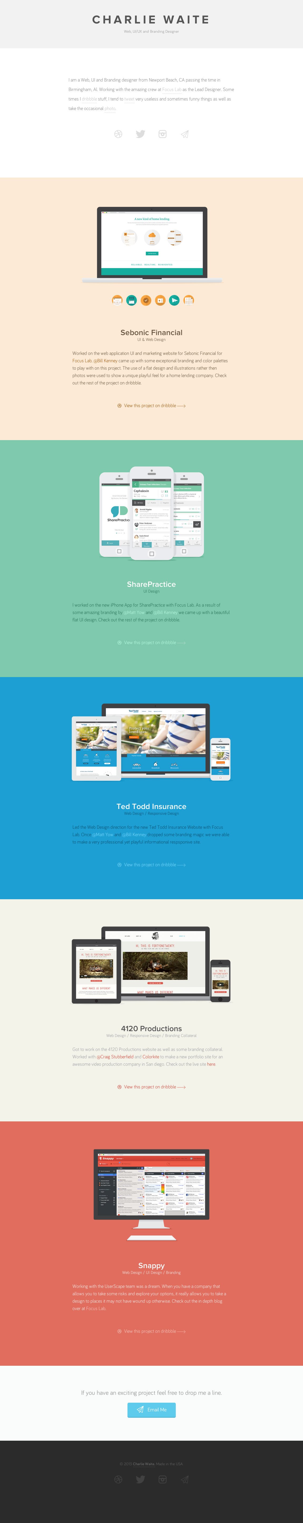 Charlie Waite Website Screenshot