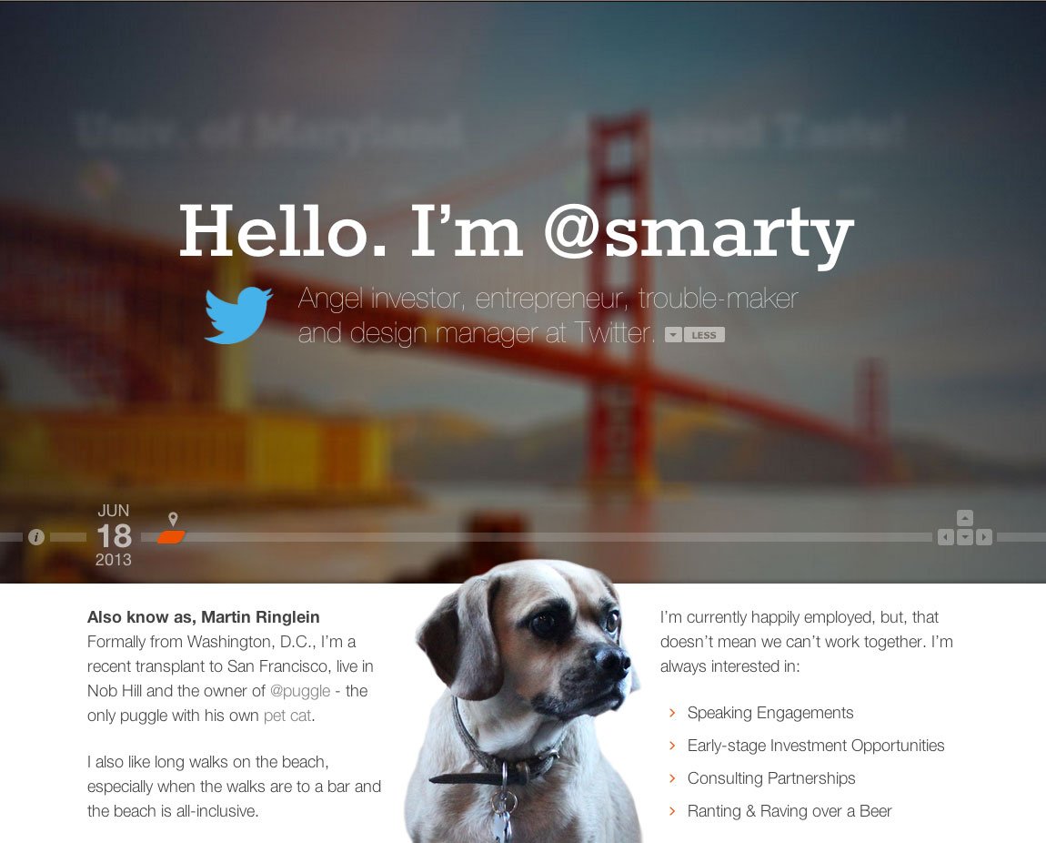 Marty Website Screenshot