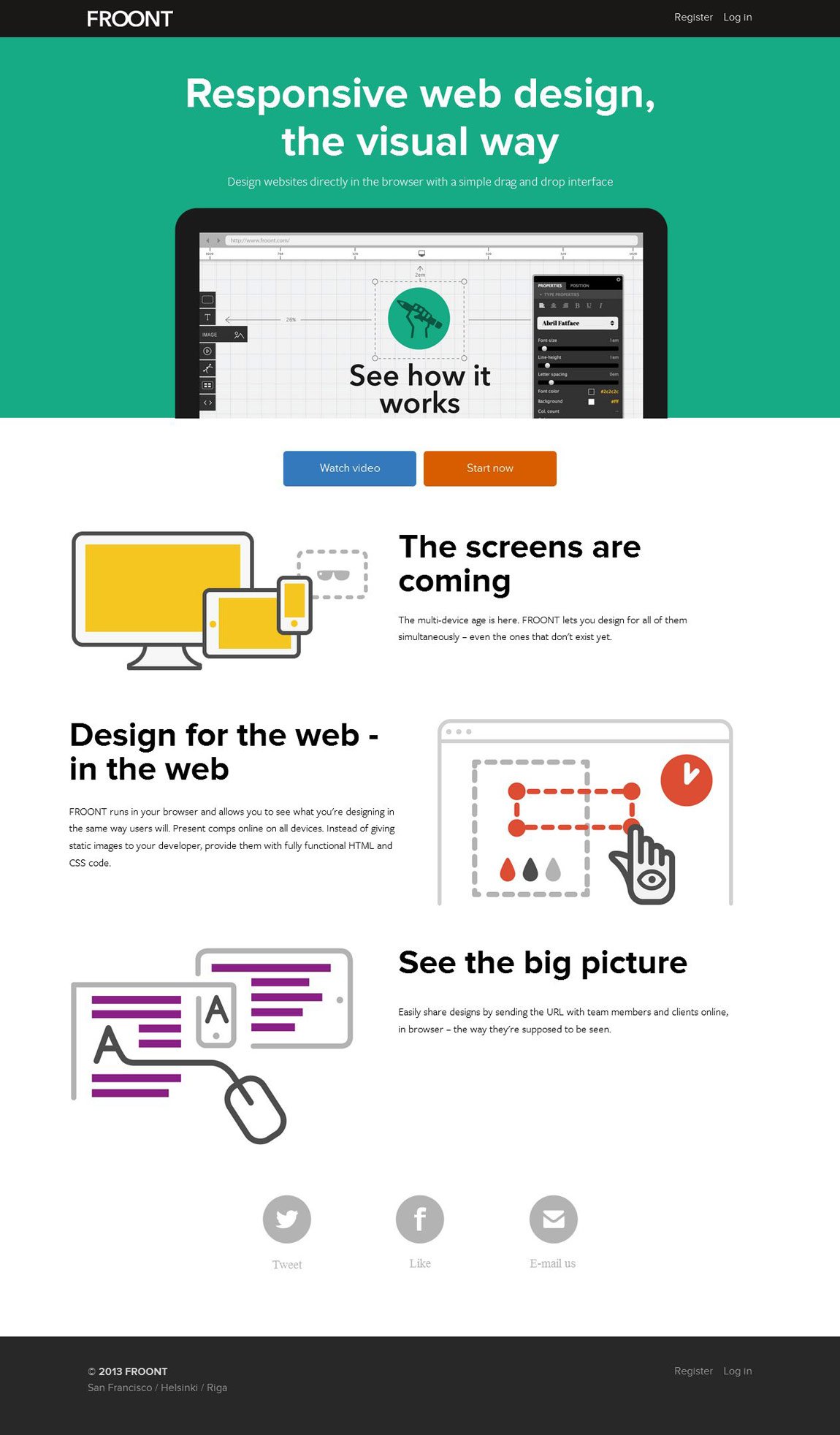 Froont Website Screenshot