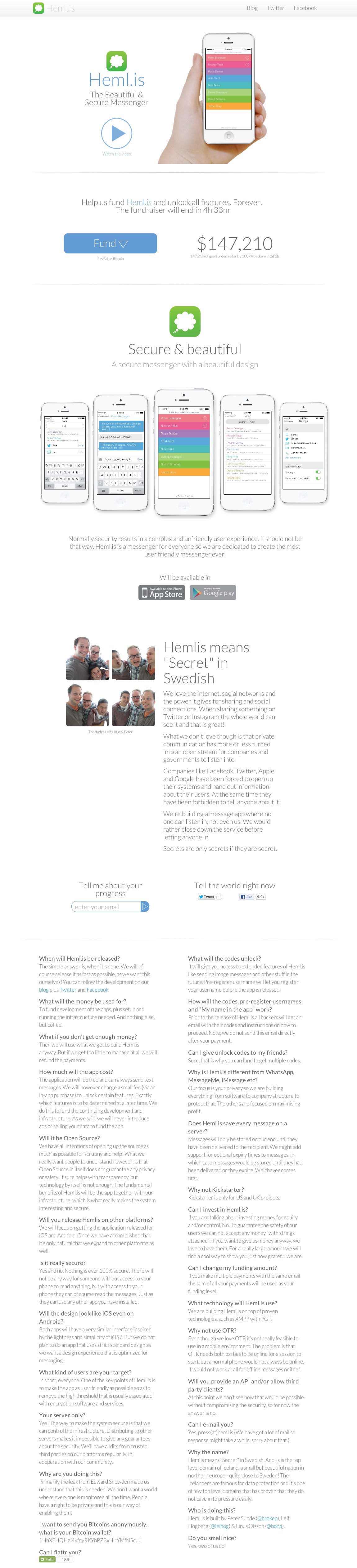 Heml.is Website Screenshot
