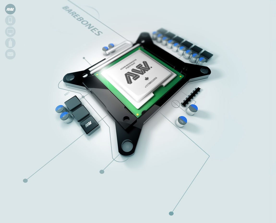 Adam Woodhouse Website Screenshot