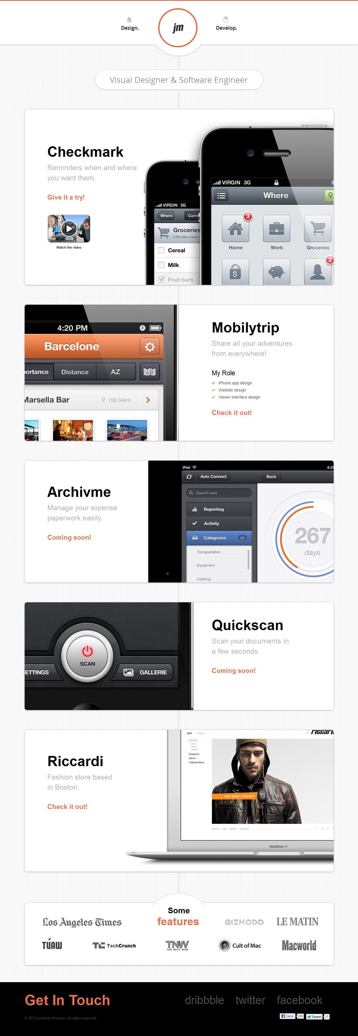 Jonathan Moreira Website Screenshot