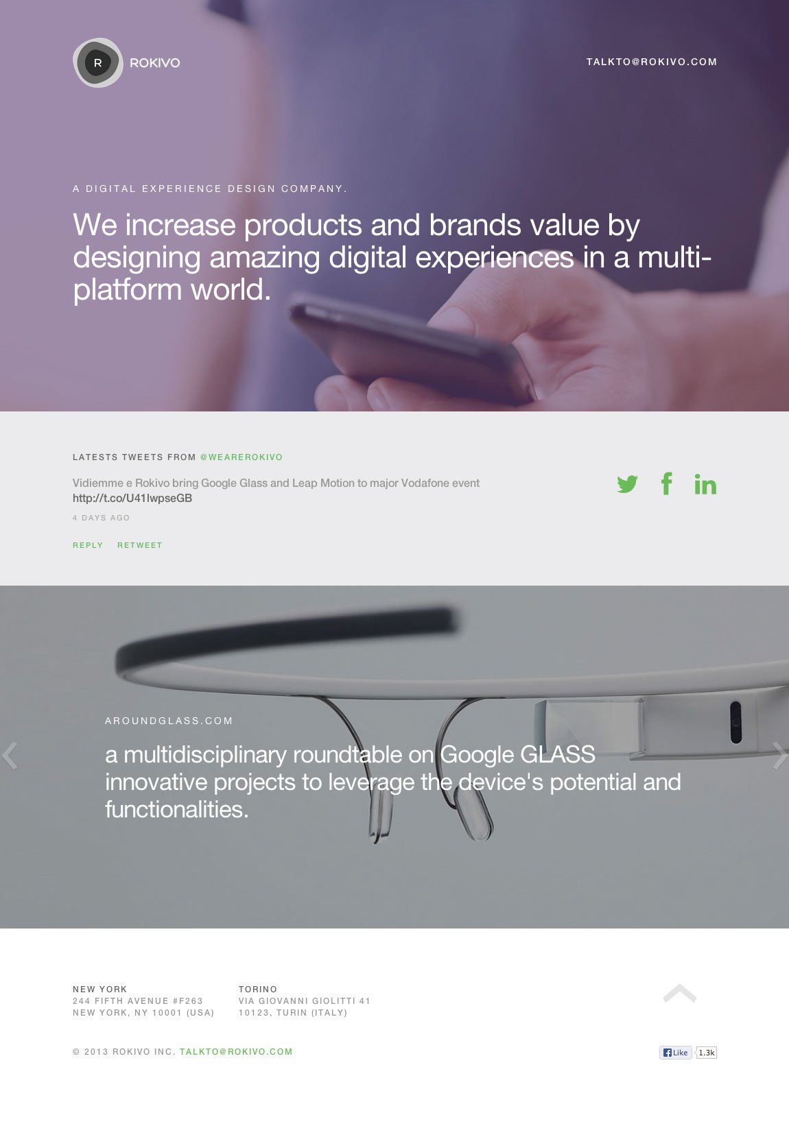 ROKIVO Website Screenshot