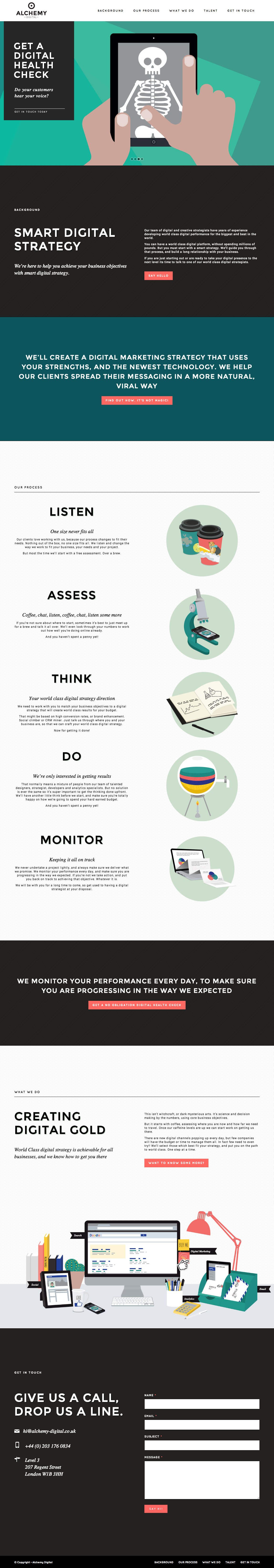 Alchemy Website Screenshot