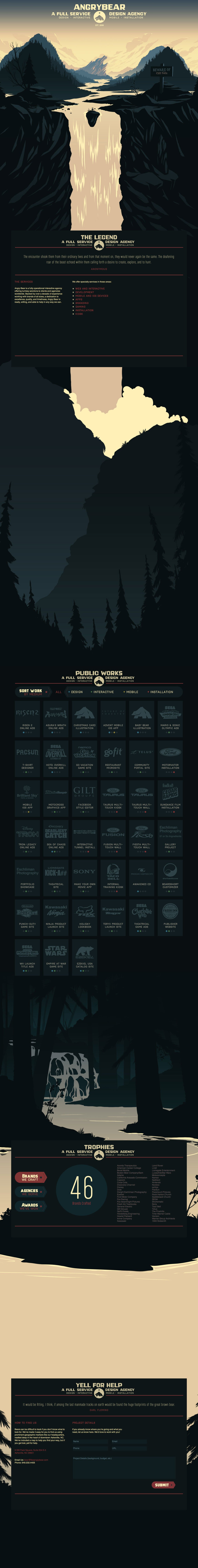 Angry Bear Website Screenshot