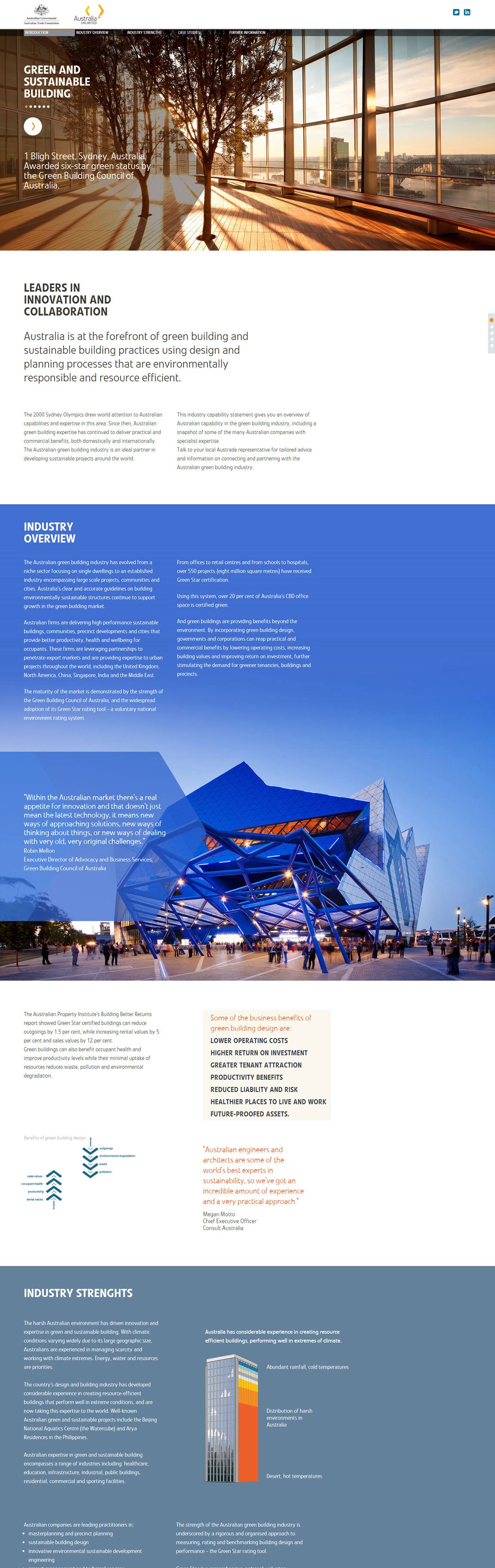 Green Buildings Website Screenshot