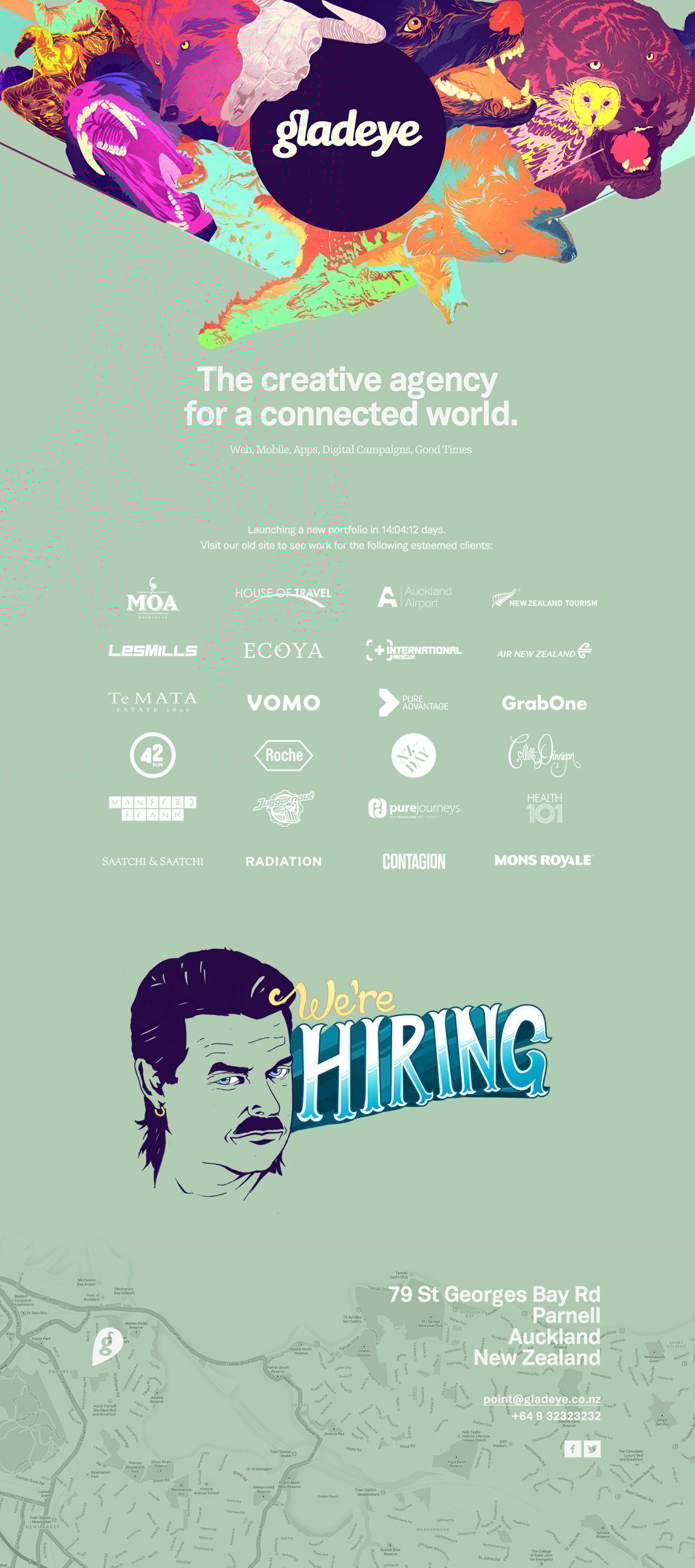 Gladeye Website Screenshot