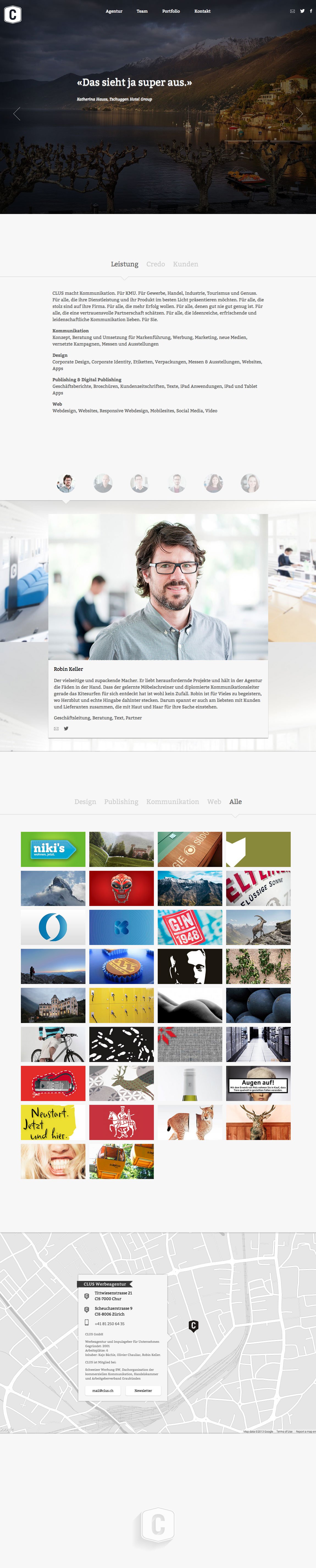 Clus Website Screenshot