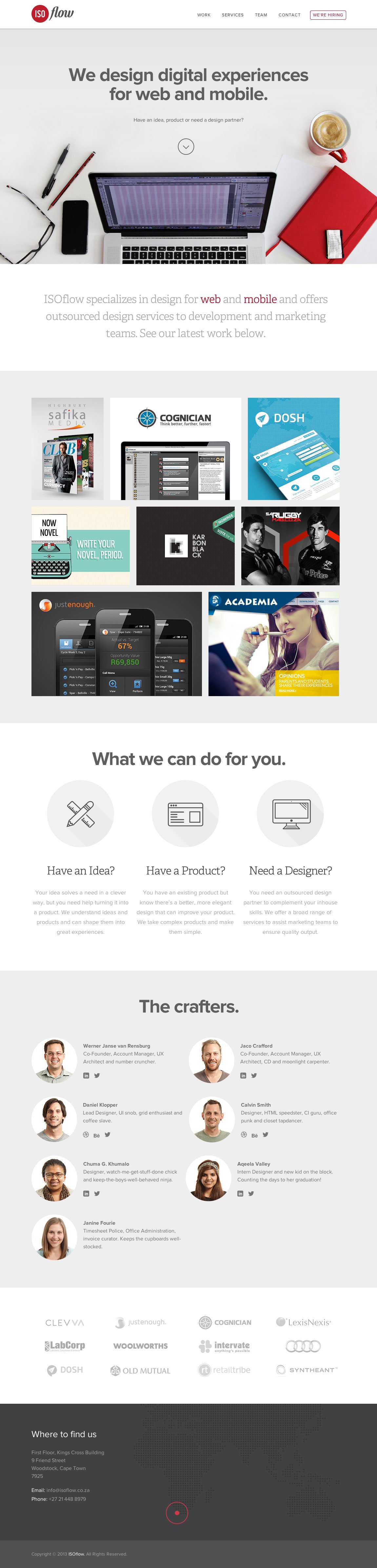 ISOflow Website Screenshot
