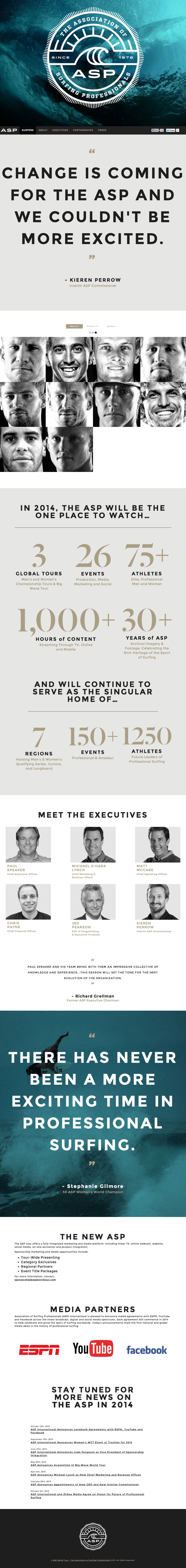 ASP 2014 Website Screenshot