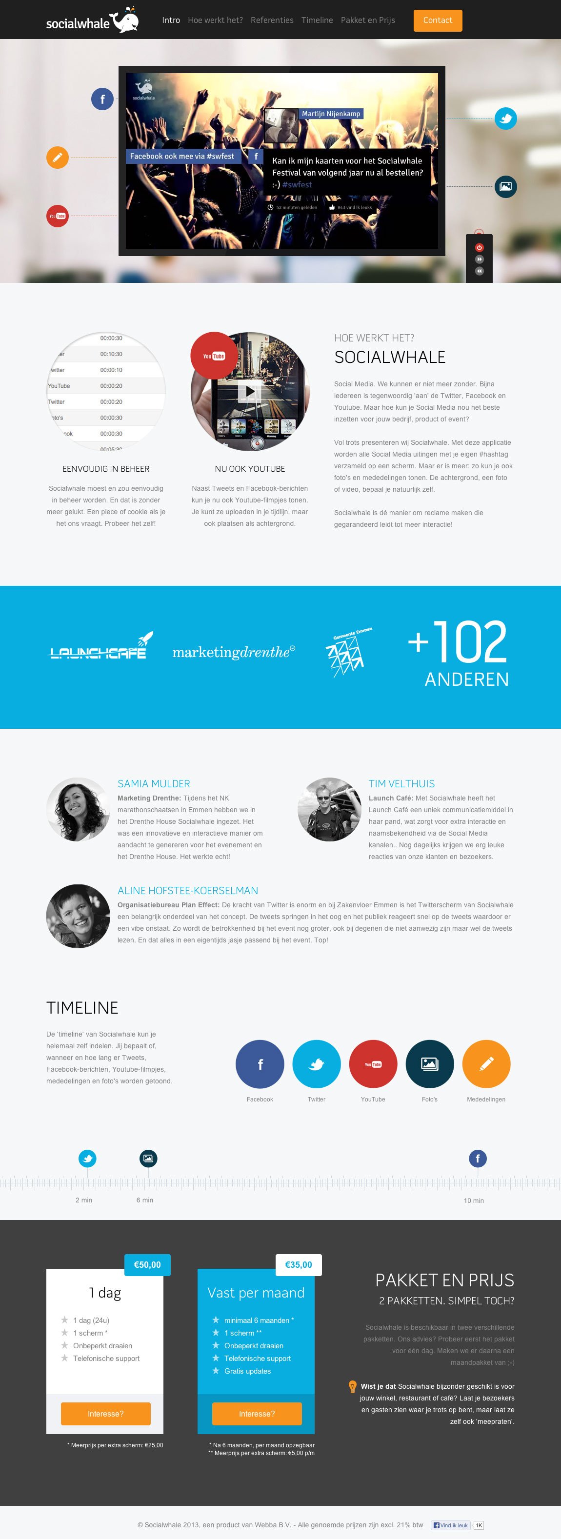 Socialwhale Website Screenshot