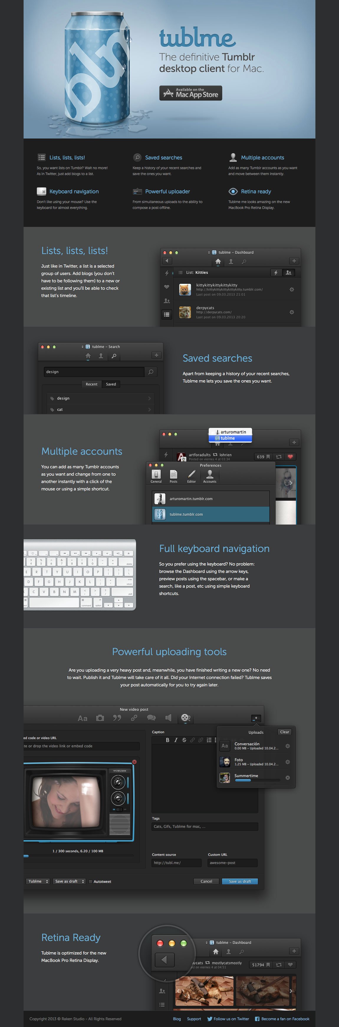 Tublme. Website Screenshot