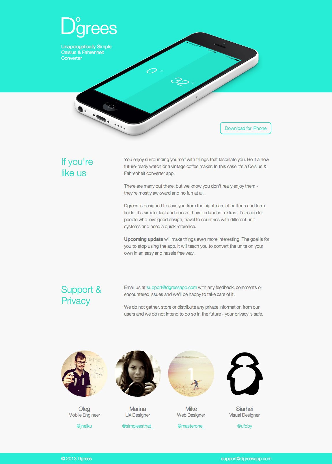 Dgrees Website Screenshot